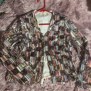 g.p.d Sequin Multicolor Jacket